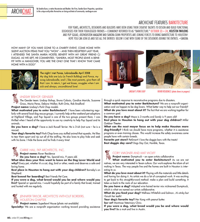 October Archichat - Barkitecture