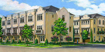 Audley Place Townhomes in Upper Kirby District, Houston